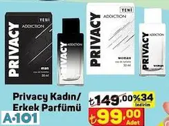 PRİVACY KADIN/ERKEK PARFÜMÜ PRİVACY KADIN/ERKEK PARFÜMÜ